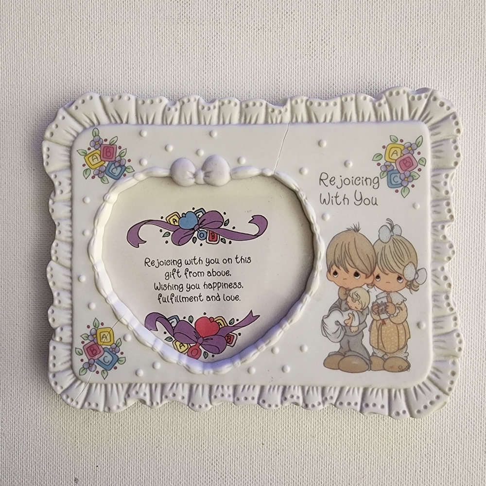 Precious Moment's Vintage Picture Frame for Arrival of new Baby